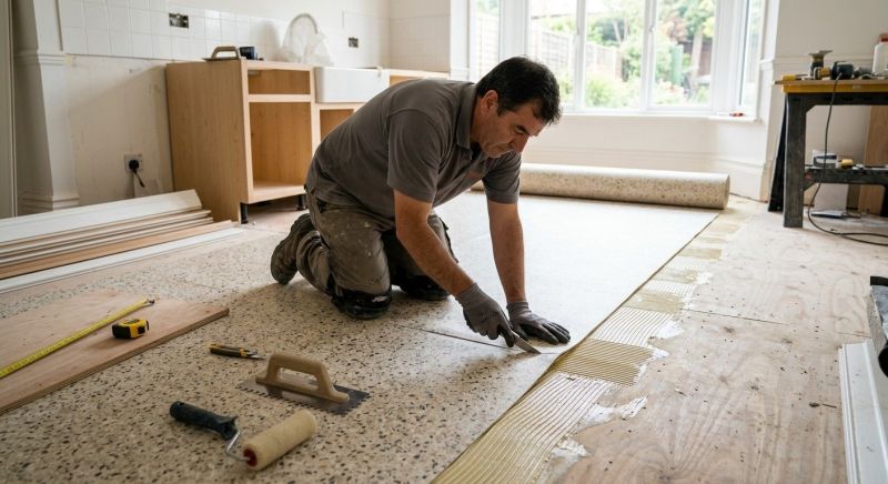 Linoleum Floor Installation in Rockwall, TX