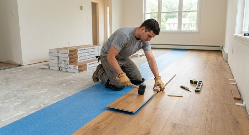 Lvt Flooring Installation in Campbell, TX
