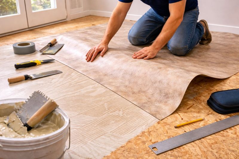 Sheet Flooring Installation in Leonard, TX
