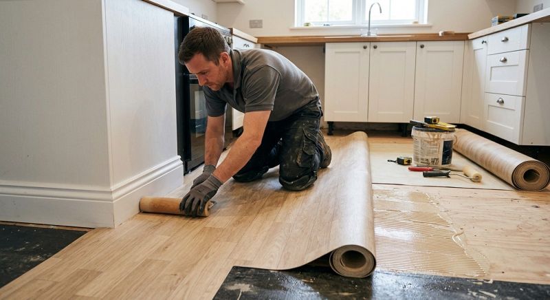 Sheet Linoleum Installation in Caddo Mills, TX