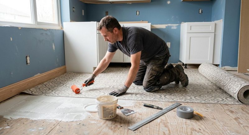 Sheet Vinyl Installation in Commerce, TX