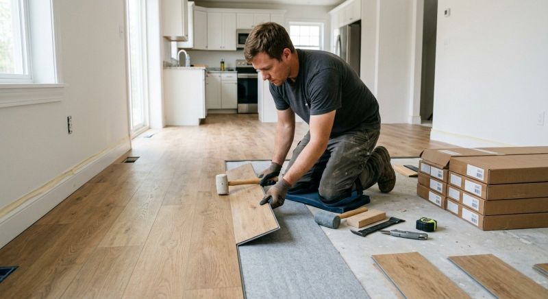 Vinyl Plank Floor Installation in Greenville, TX